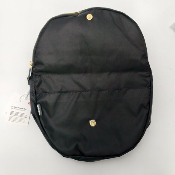 🥬Lululemon All Night Festival Bag 5L Black Gold Accents - Picture 3 of 7